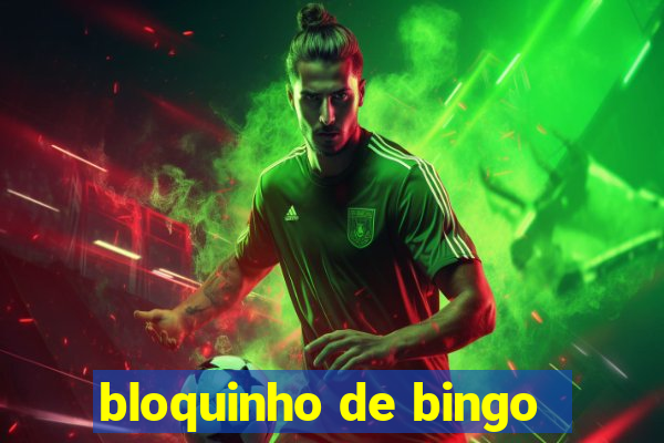 bloquinho de bingo