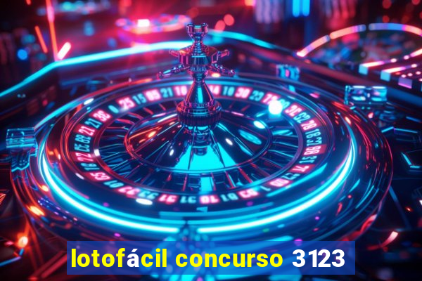 lotofácil concurso 3123