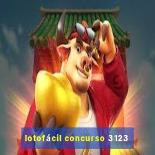 lotofácil concurso 3123