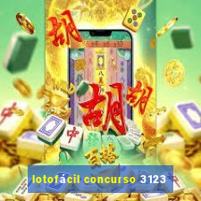 lotofácil concurso 3123