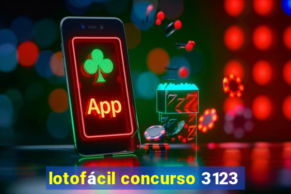 lotofácil concurso 3123