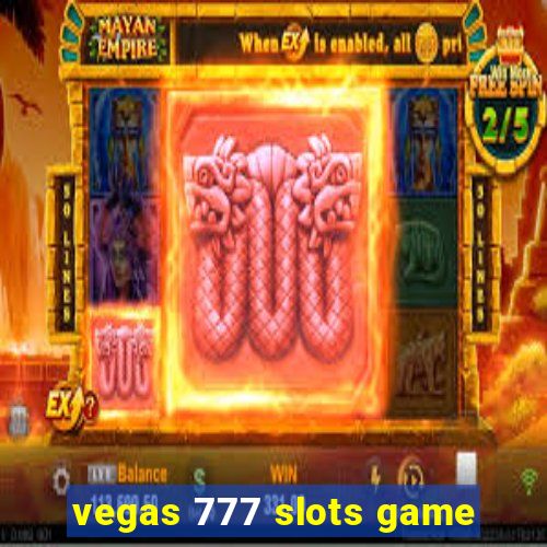 vegas 777 slots game