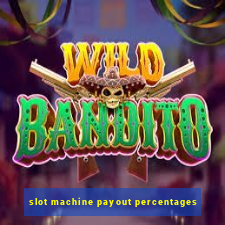 slot machine payout percentages