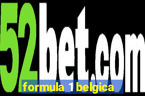 formula 1 belgica