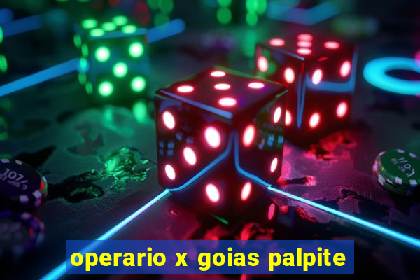 operario x goias palpite