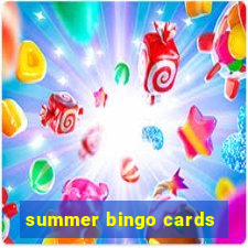 summer bingo cards