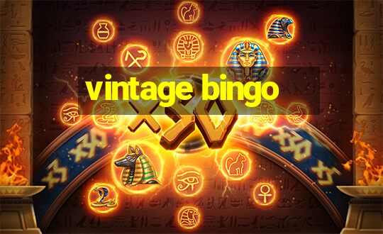 vintage bingo