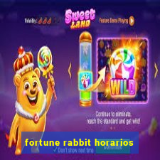 fortune rabbit horarios