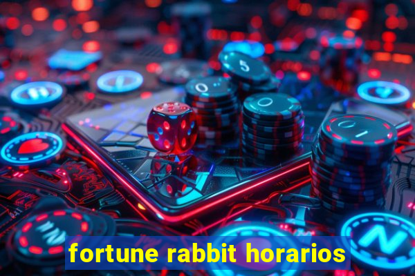 fortune rabbit horarios