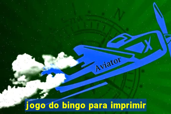 jogo do bingo para imprimir