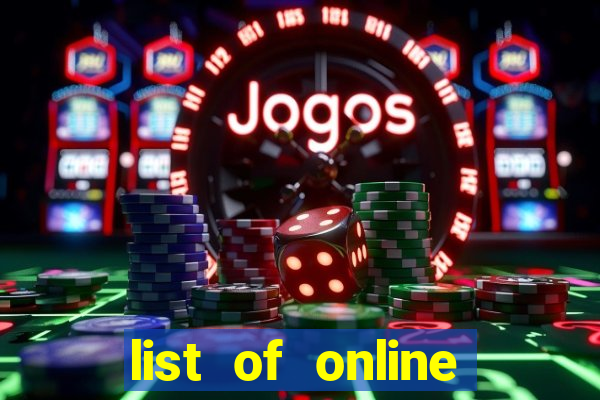 list of online slot sites