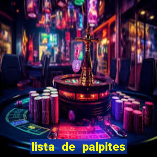 lista de palpites jogos de hoje