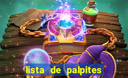 lista de palpites jogos de hoje