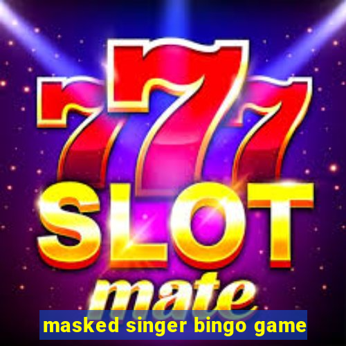 masked singer bingo game