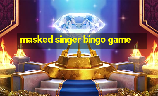 masked singer bingo game