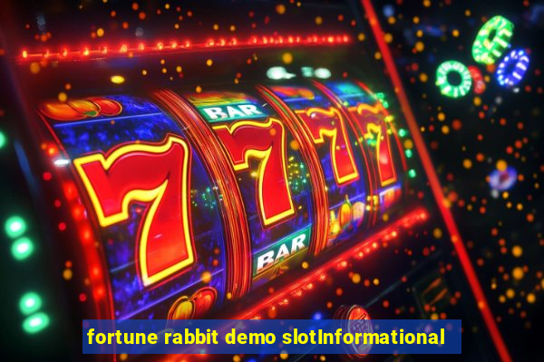 fortune rabbit demo slotInformational