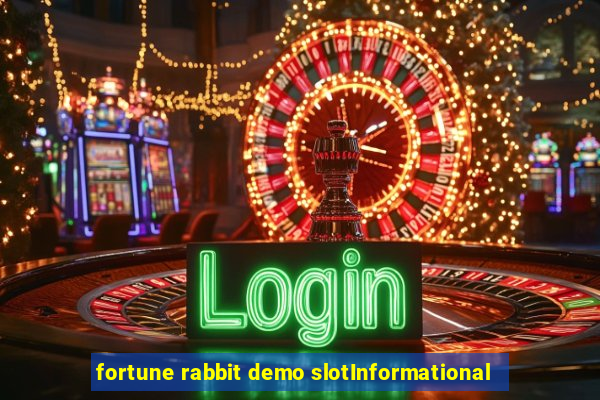 fortune rabbit demo slotInformational