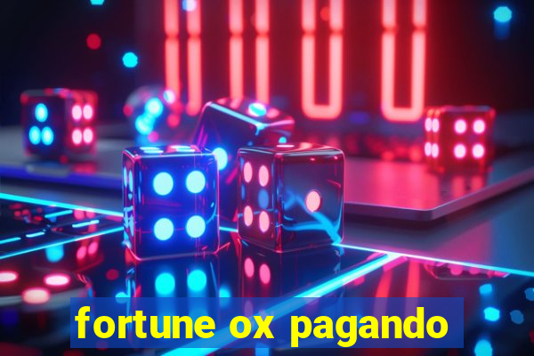 fortune ox pagando