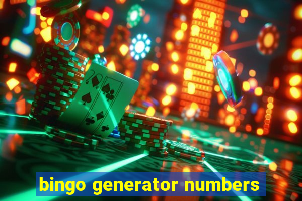 bingo generator numbers