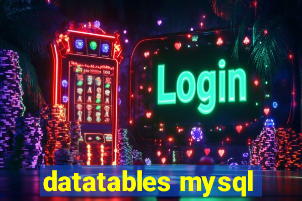 datatables mysql