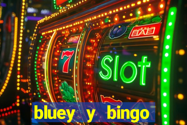 bluey y bingo bailando png