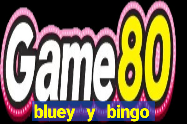 bluey y bingo bailando png