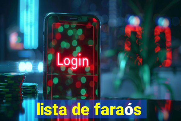 lista de faraós