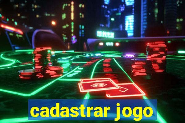 cadastrar jogo