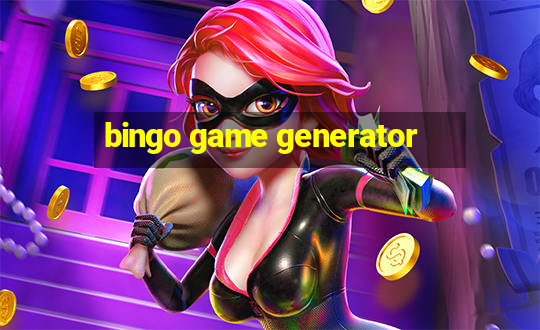 bingo game generator