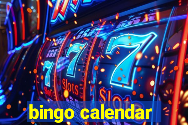 bingo calendar