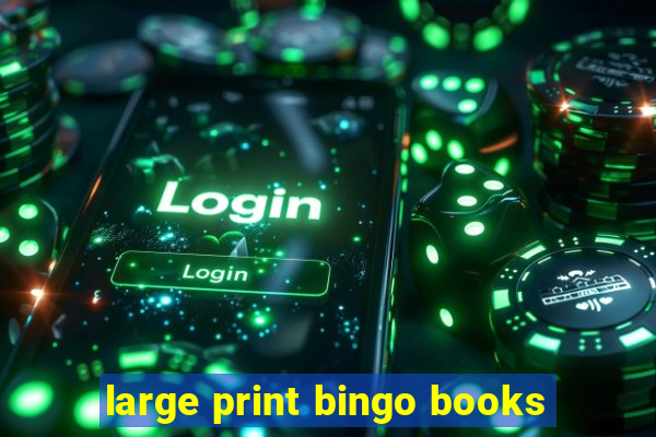 large print bingo books