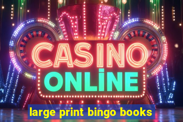 large print bingo books