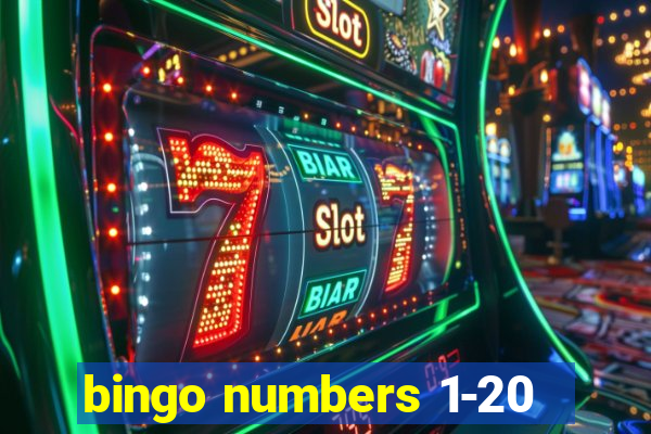 bingo numbers 1-20