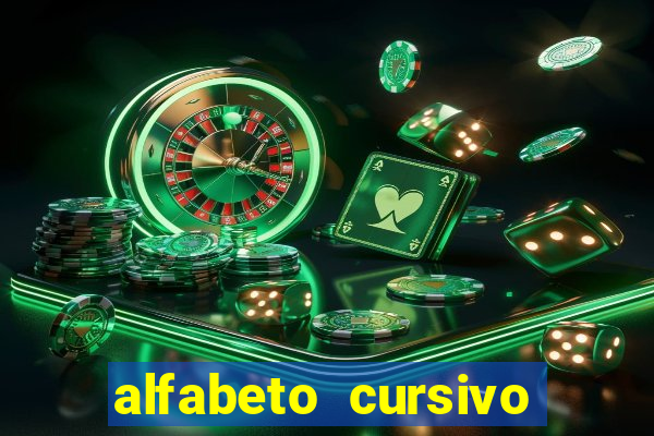 alfabeto cursivo para treinar caligrafia