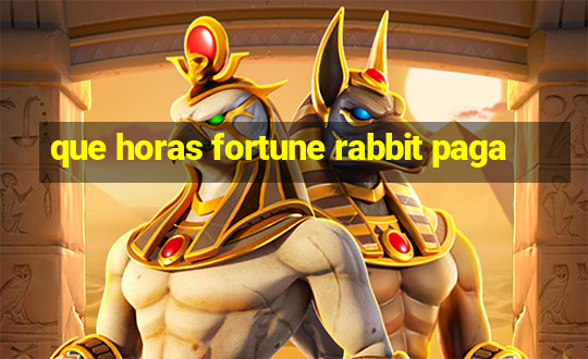 que horas fortune rabbit paga