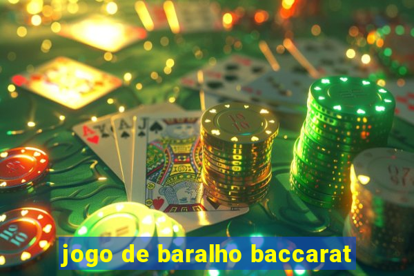 jogo de baralho baccarat