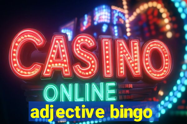 adjective bingo