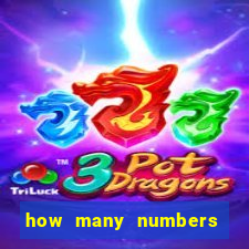 how many numbers in bingo