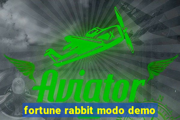 fortune rabbit modo demo