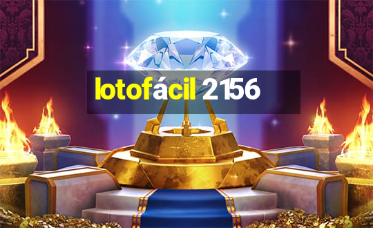 lotofácil 2156