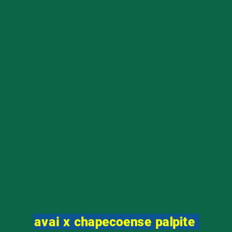 avai x chapecoense palpite