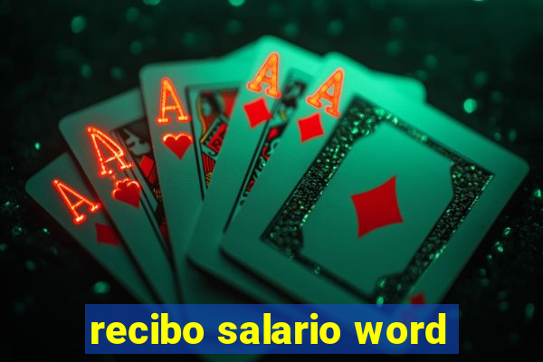 recibo salario word