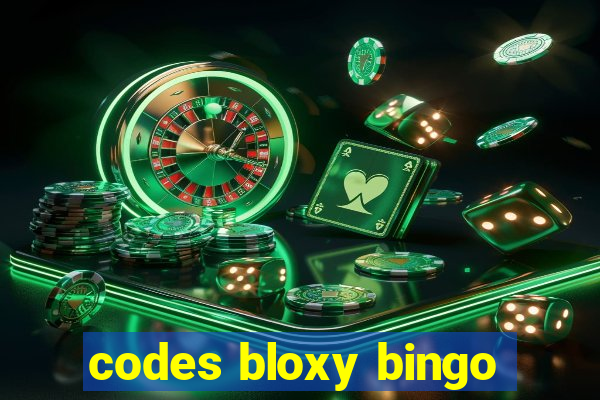 codes bloxy bingo