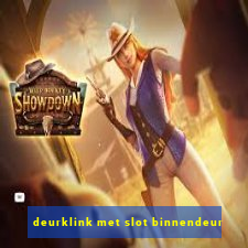 deurklink met slot binnendeur