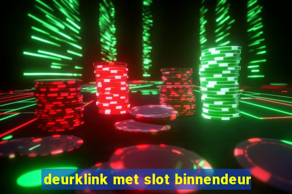 deurklink met slot binnendeur