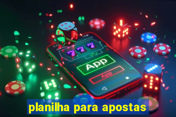 planilha para apostas