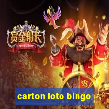 carton loto bingo