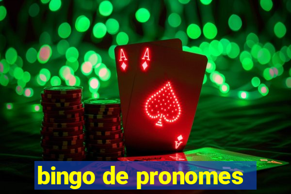 bingo de pronomes