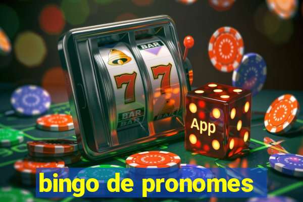 bingo de pronomes