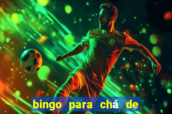 bingo para chá de bebê para imprimir grátis